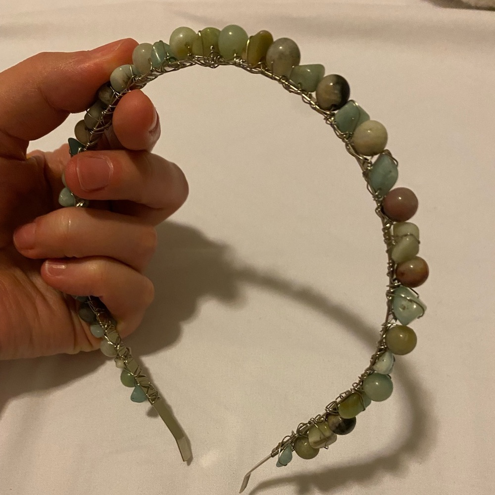 Handmade Semi precious stone headband